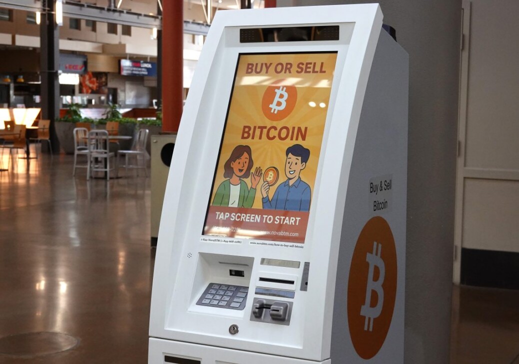 Feb. 6, 2026: A Bitcoin ATM located at Northgate Mall in San Rafael, California. A Bitcoin ATM is a kiosk that allows customers to buy, and in some cases sell, Bitcoin using cash or a debit card, transferring cryptocurrency directly to a digital wallet without connecting to a bank account.
