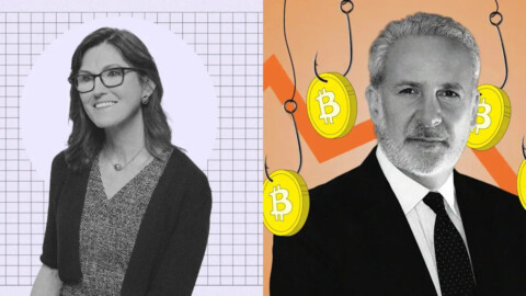 Traders Should Sell Gold For Bitcoin, Says Cathie Wood, as Peter Schiff Claims It Will Make Traders ‘Go Broke’